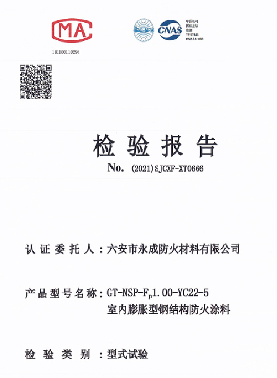 型式(shi)實驗(yan)報告(gao)